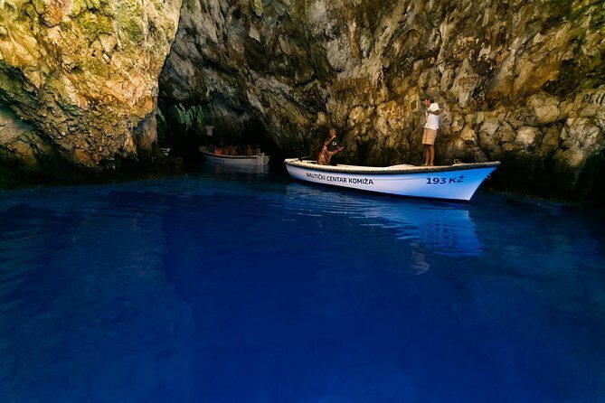 Blue Cave and Pakleni Islands group Tour from Hvar - Green Cave stop: swimming option, on-site ticket, and a quick decision