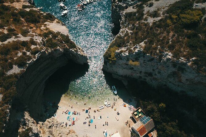 Blue Cave & Vis Island speedboat tour from Hvar - Stop 2: Green Cave near Ravnik—short visit, optional swim, and ticket cost
