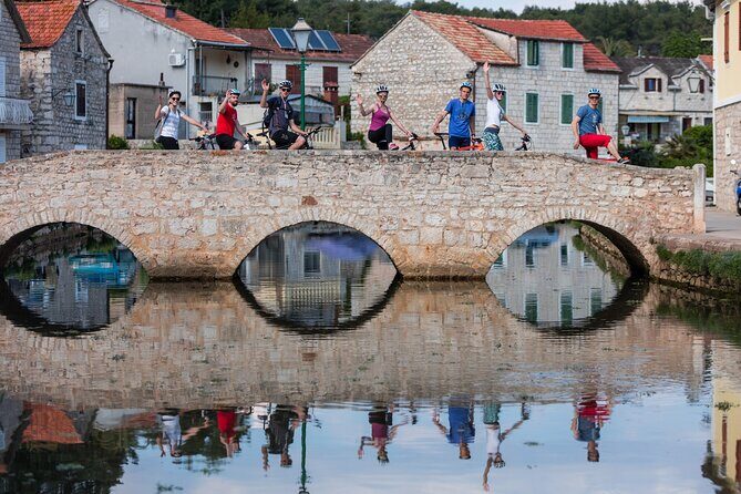 Cycle Hvar Tour - Stop 4: Jelsa for coffee, then the inland vineyards and olive groves