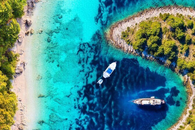 From Split Blue Lagoon and 3 Islands Tour - Meeting in Split: Trg Franje Tuđmana 1 and the WhatsApp Tip