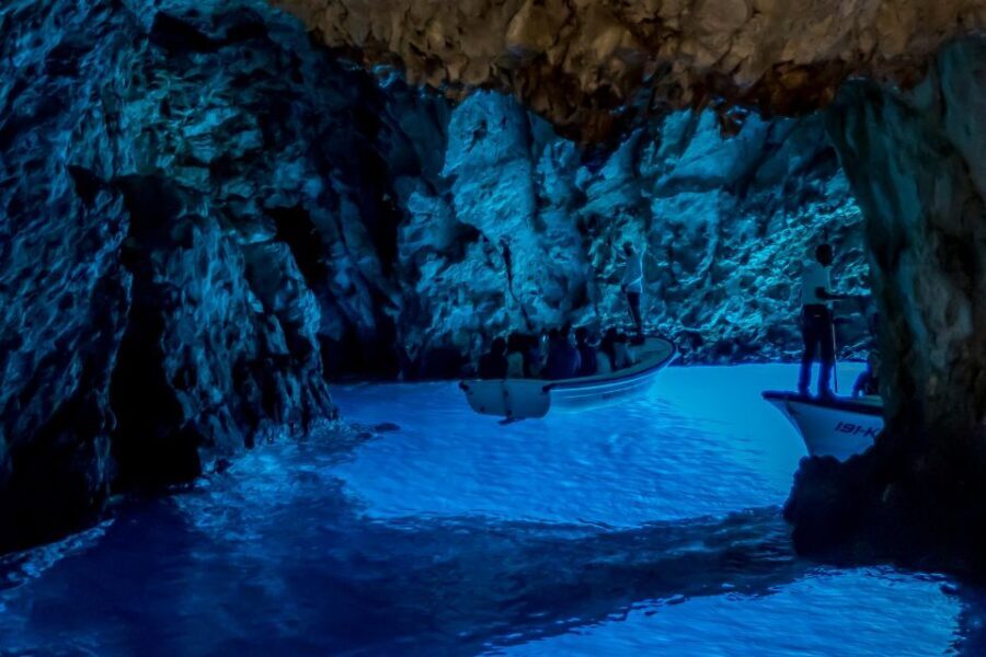 From Split, Croatia: Blue Cave & Hvar 5 Islands tour - Split to Biševo by speedboat: fast transit with real sun exposure