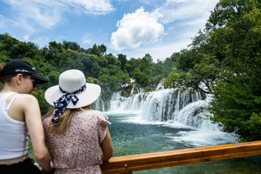 From Split: Krka Waterfalls Cruise & Trogir Walking Tour - Panoramic river boat ride through the Krka canyon (30 minutes)