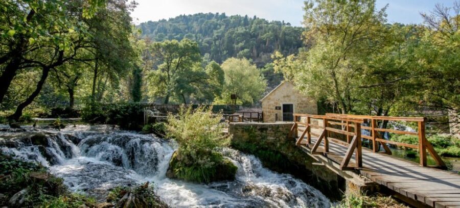 From Split: Krka Waterfalls Cruise & Trogir Walking Tour - Meeting point on the Split Riva and the morning flow