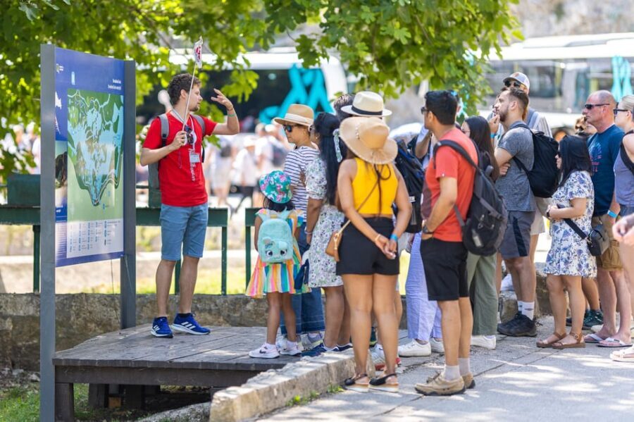 From Split: Krka Waterfalls day tour & wine tasting - Ethno Museum, watermills, and Europe’s 1st hydroelectric power station