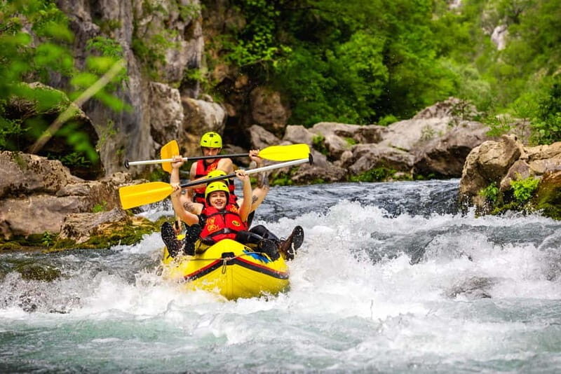 From Split/Šestanovac: Whitewater Rafting on Cetina River - 3 hours of Cetina rapids: class II to IV, with clear-water fun