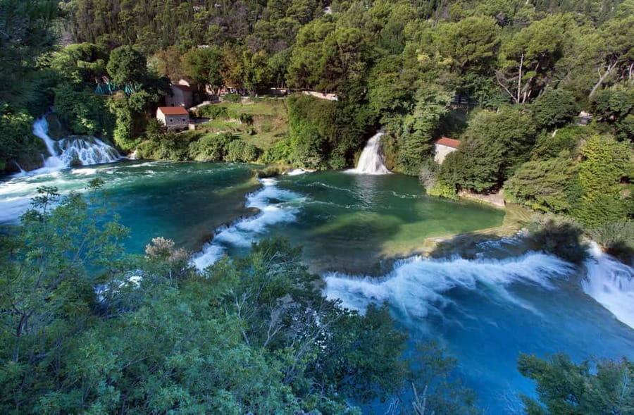 From Split & Trogir: Krka Waterfalls and Primošten - Why Krka + Primošten Works as a One-Day Combo