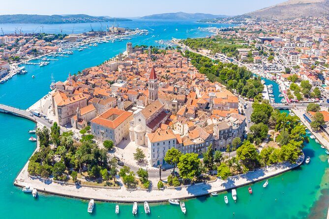 Half Day Tour: Blue Lagoon, UNESCO Town of Trogir, island Ciovo - Split to Trogir, then straight to sea