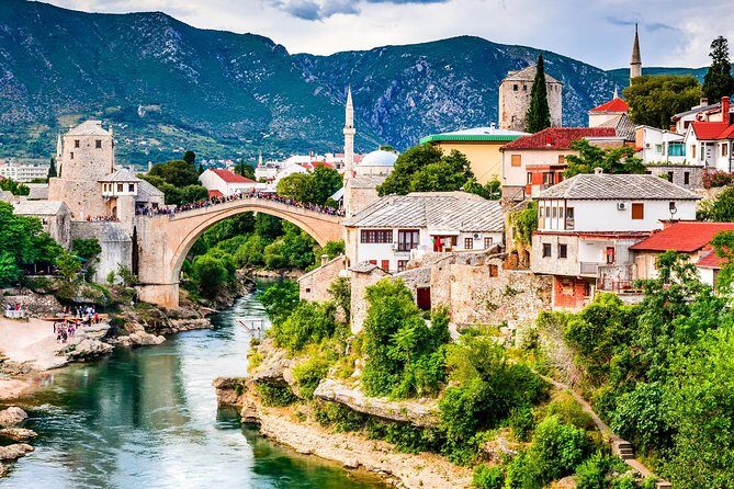 Mostar and Herzegovina Tour with Kravica Waterfall from Split & Trogir - Kravice Falls: swim time, stairs, and the cash entrance fee