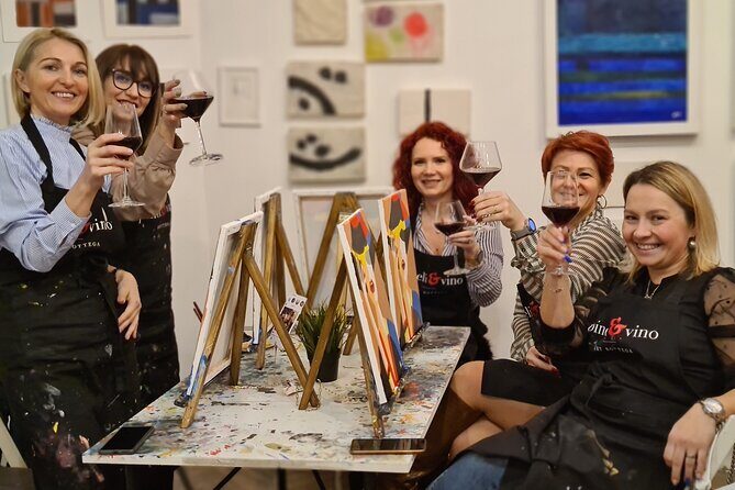 Painting party at Art Bottega - Paint & Wine Studio in Split - Wine, music, and a cozy small-group vibe in Split