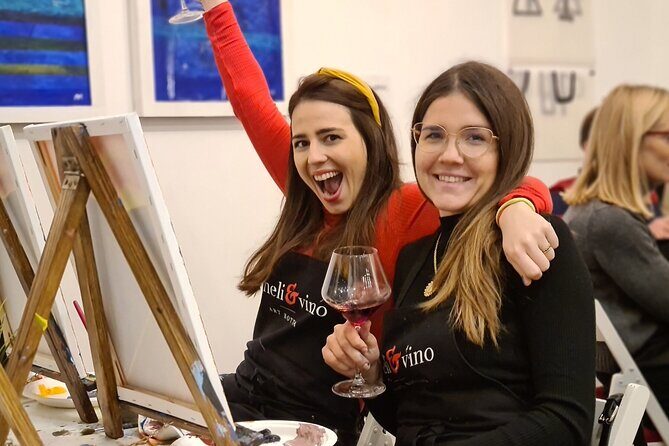 Painting party at Art Bottega - Paint & Wine Studio in Split - Beginner-friendly instruction that keeps you from freezing