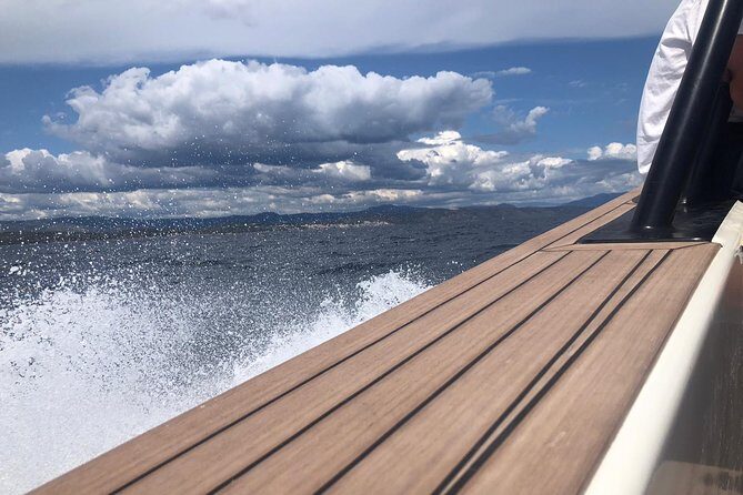 Private Luxury Boat tour for 12 from Split, Brac, Trogir, Hvar - Budikovac Island: swim time with wind protection