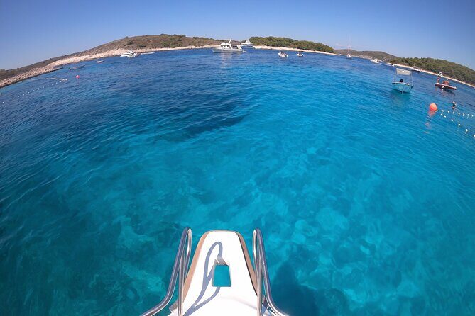 Private Speed Boat Tour to Blue Cave & Pakleni islands - Stop 1: Green Cave swim, snorkel, and cliff-jump potential