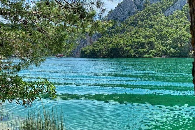 Private Tour from Split to Krka Park (Trogir Town is optional) - Boat ride to Skradin: slowing down after the falls
