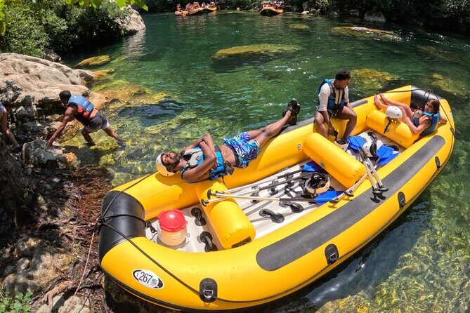 River Rafting from Split- Cliff Jumping- Cave Visit - Why guides like Frante and Mario make a difference on days like this