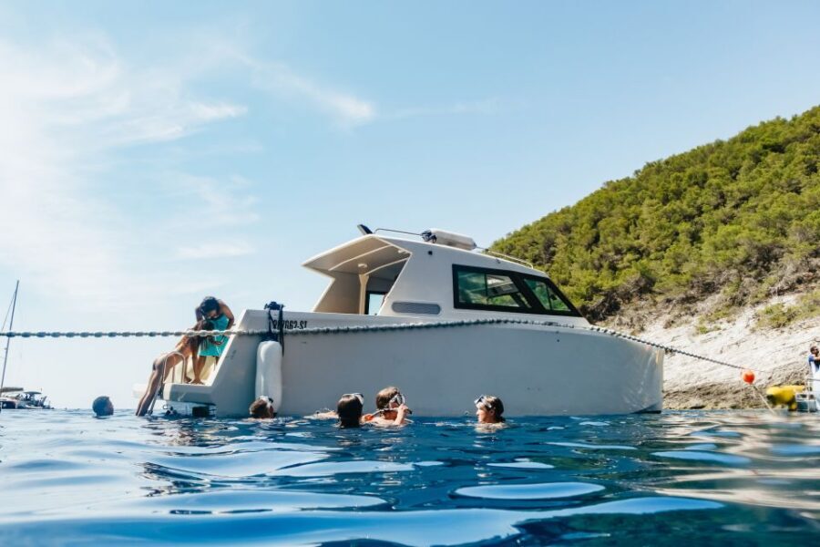 Split: Blue Cave, Vis & Hvar Full-Day Trip by Speedboat - Vis Island’s Komiža and the Stupišće military base photo stop