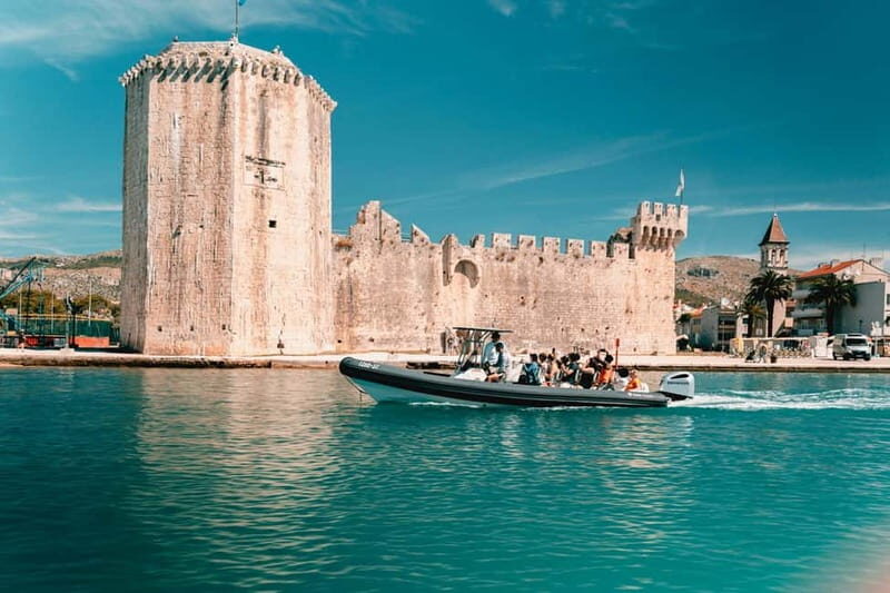 Split: Blue Lagoon & 3 Islands Speedboat Tour - Trogir’s old town in one hour: walk, pause, and look up