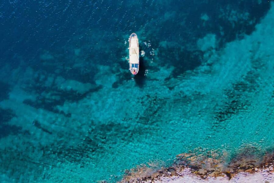 Split: Blue Lagoon Boat Party with Slide, Dj and After Party - Sailing Back at Sunset: How the Day Transitions to Night