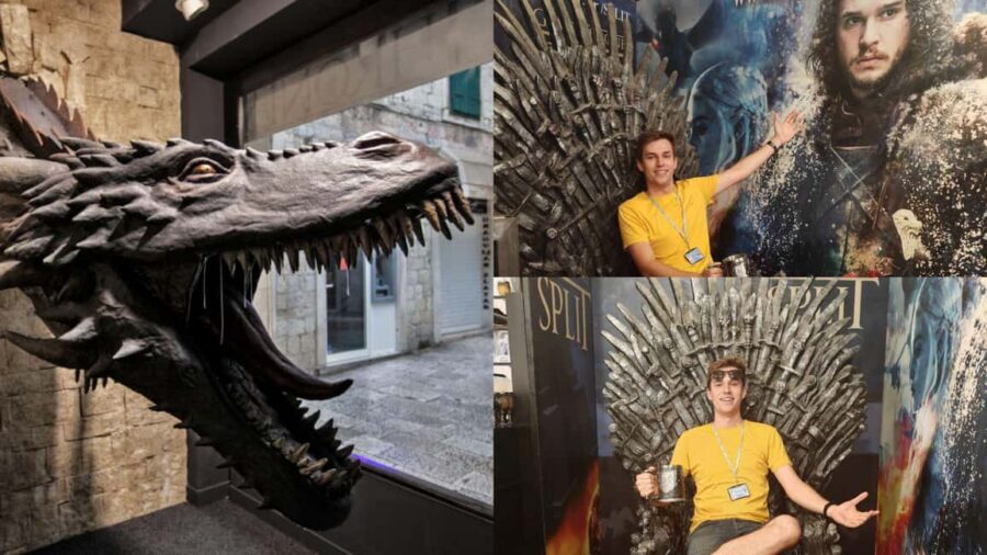 Split: City Walking Tour w/ Game of Thrones Locations - Split’s Old Town, with Game of Thrones clips at the right corners