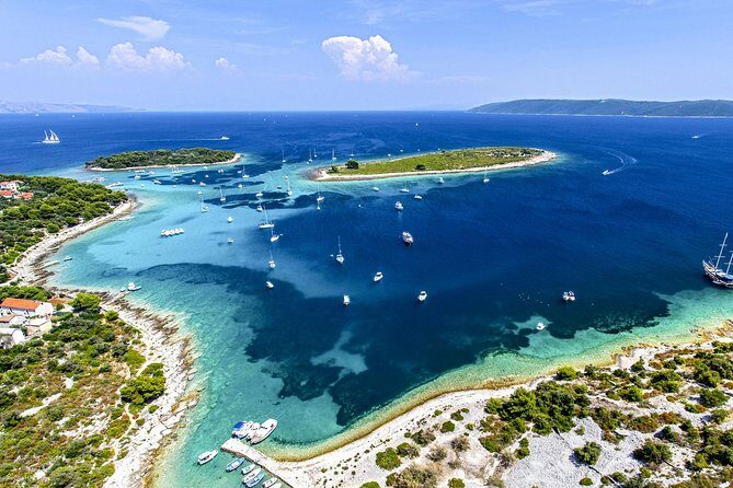 Split: Half-Day Blue Lagoon, Čiovo and Trogir Boat Tour - Stop 1: Veliki Drvenik and the Blue Lagoon swim time