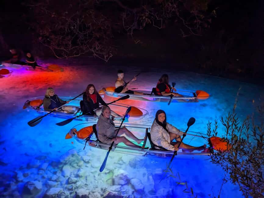 Split: Illuminated Evening Guided Kayaking Tour - Žrnovnica River at Night: Calm Water, Bright Bottom