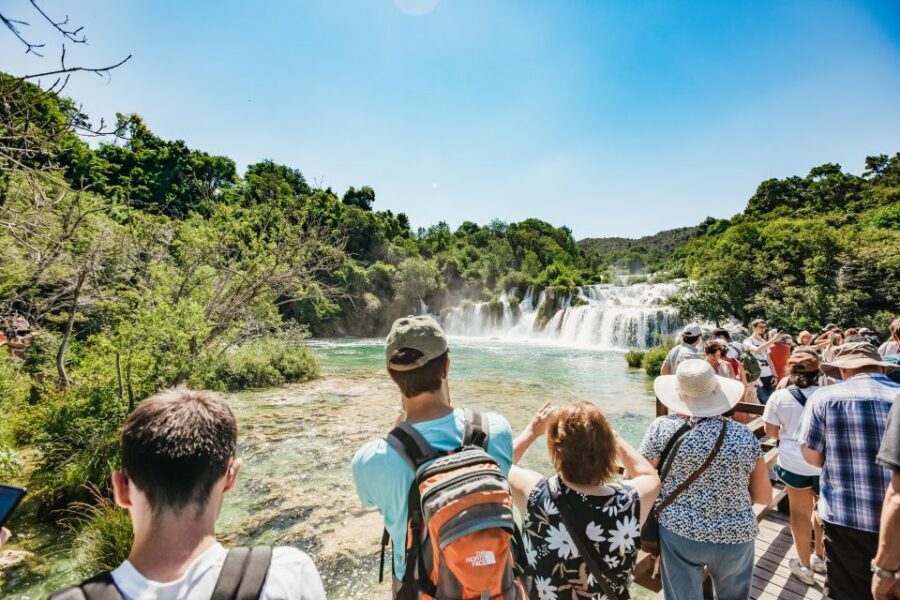 Split: Krka Waterfalls Trip with Boat Cruise and Swimming - Primošten: the seaside payoff with swimming and an old-town stroll