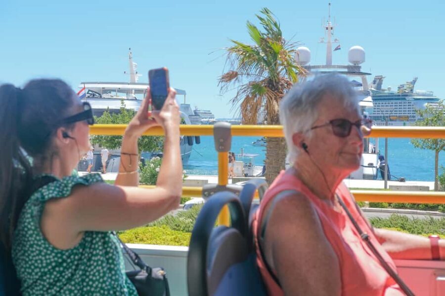 Split: Red Line Panoramic Tour with Sightseeing Bus - The Coastal Loop: Promenade, Bačvice, and Marjan Hill Views