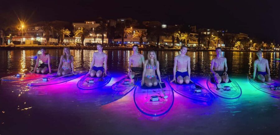 Split: Transparent SUP night Glow tour - From sea to river: the moment the lights look unreal