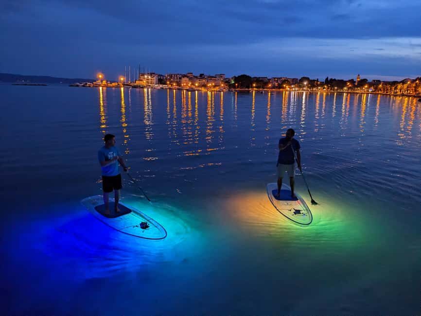 Split: Transparent SUP night Glow tour - A secluded river stop: a quick breather without killing the vibe