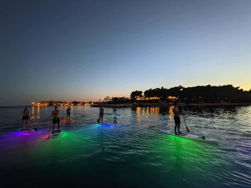 Split: Transparent SUP night Glow tour - Optional open-sea route in low season: when conditions change