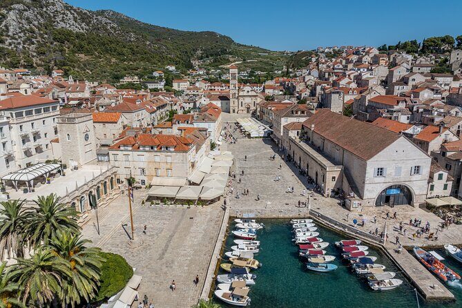 Split/Trogir: Blue Cave, Vis and Hvar Small Group Tour - Stiniva Cove and the Blue Lagoon: Swim time where the cliffs frame the water