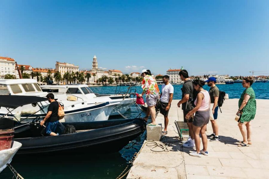 Split/Trogir: Blue Lagoon and 3 Islands Speedboat Tour - Blue Lagoon snorkeling and deck time: turquoise water plus dolphin hope