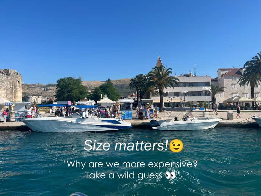 Split/Trogir: Half-Day(5 hours) 3-Island Speedboat Adventure - Blue Lagoon (Krknjaši–Veliki Drvenik): your main swim and snorkeling block