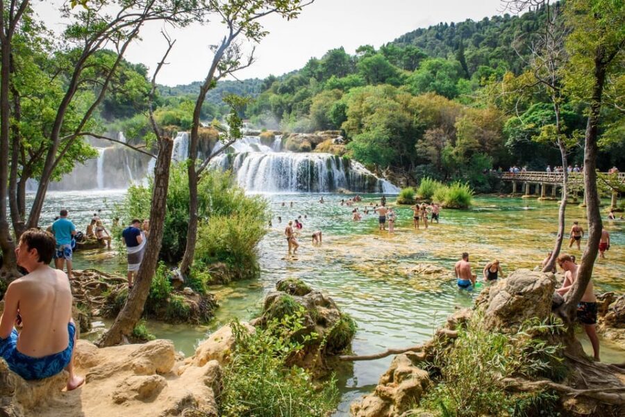 Split/Trogir: Krka National Park Day Trip & Boat to Skradin - Skradin After the Park: Swimming, Cafés, and One Good Hour (or Two) of Freedom