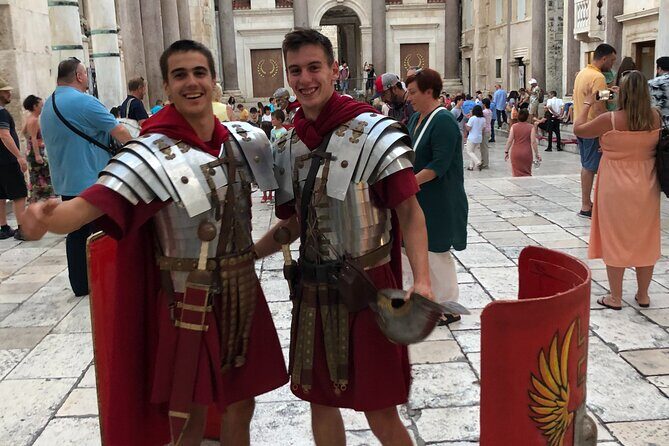 Walking Tour of Split and Diocletian's Palace - Fruit’s Square (Trg Brace Radic): a Venetian citadel and Marko Marulić